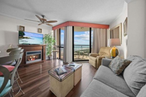 Beautiful Ocean View 1 Bedroom Condo with Electric Fireplace-Meridian 805